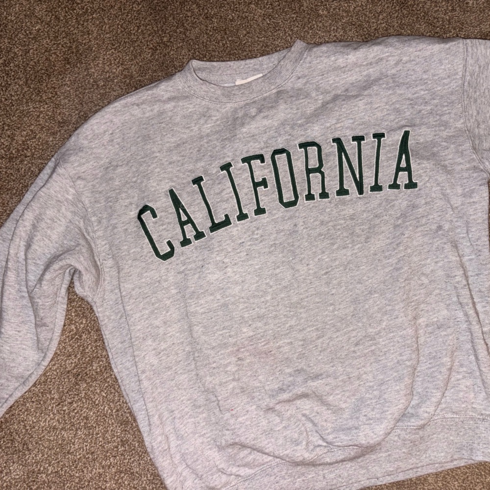 Reflex Gray California Crew Neck Sweater